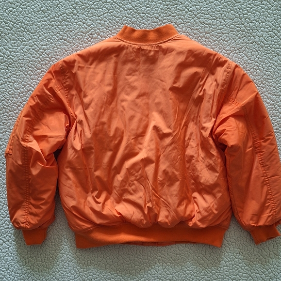 ZARA Kids' Orange Bomber Jacket Size M - Picture 7 of 9